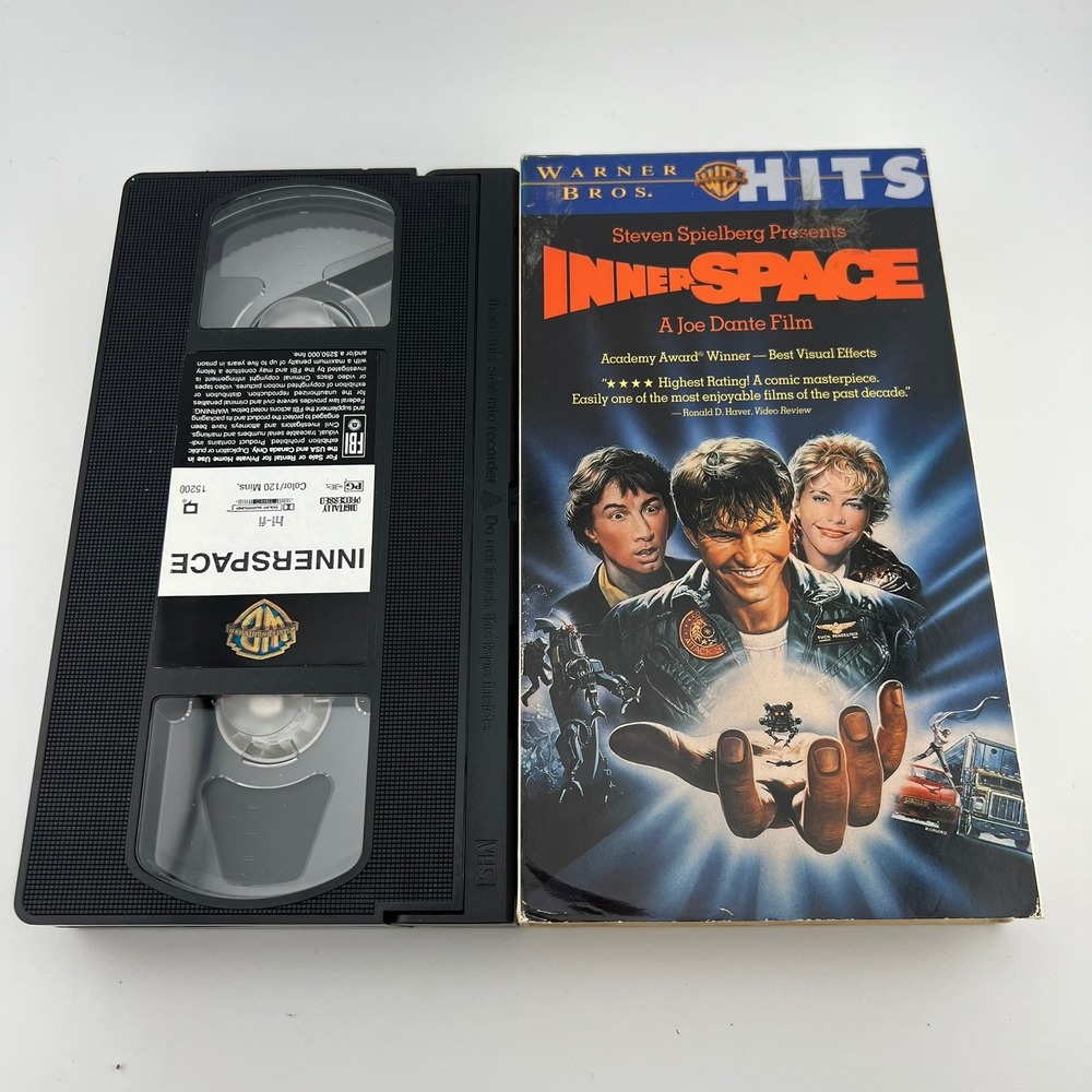 Innerspace VHS Warner Bros Hits 1987 Dennis Quaid Meg Ryan